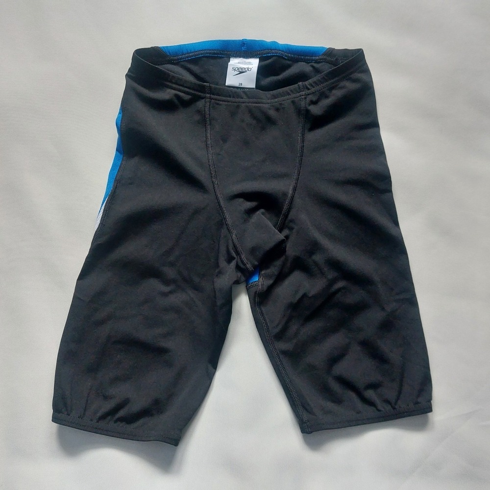 Speedo‎ Men's  Swimming  Shorts  Black Blue  Size 28